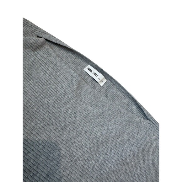 Nine West Sweater Women's Dolman Size XL Gray Heather Long Sleeve - Picture 10 of 10
